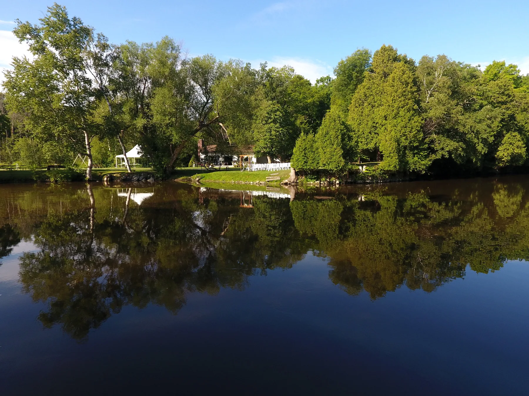 The Milwaukee River and River Park grounds